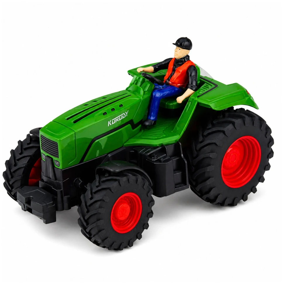 Lean Toys Nuotoliniu būdu valdomas ūkio traktorius 1:24