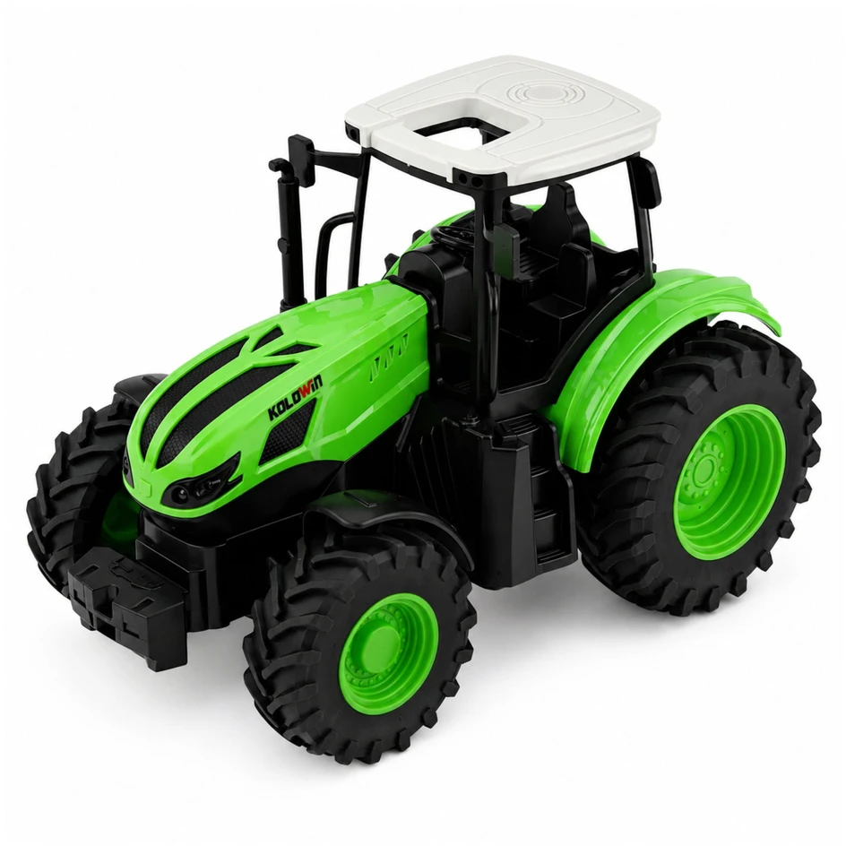 Lean Toys Traktorius su grėbliu 1:24