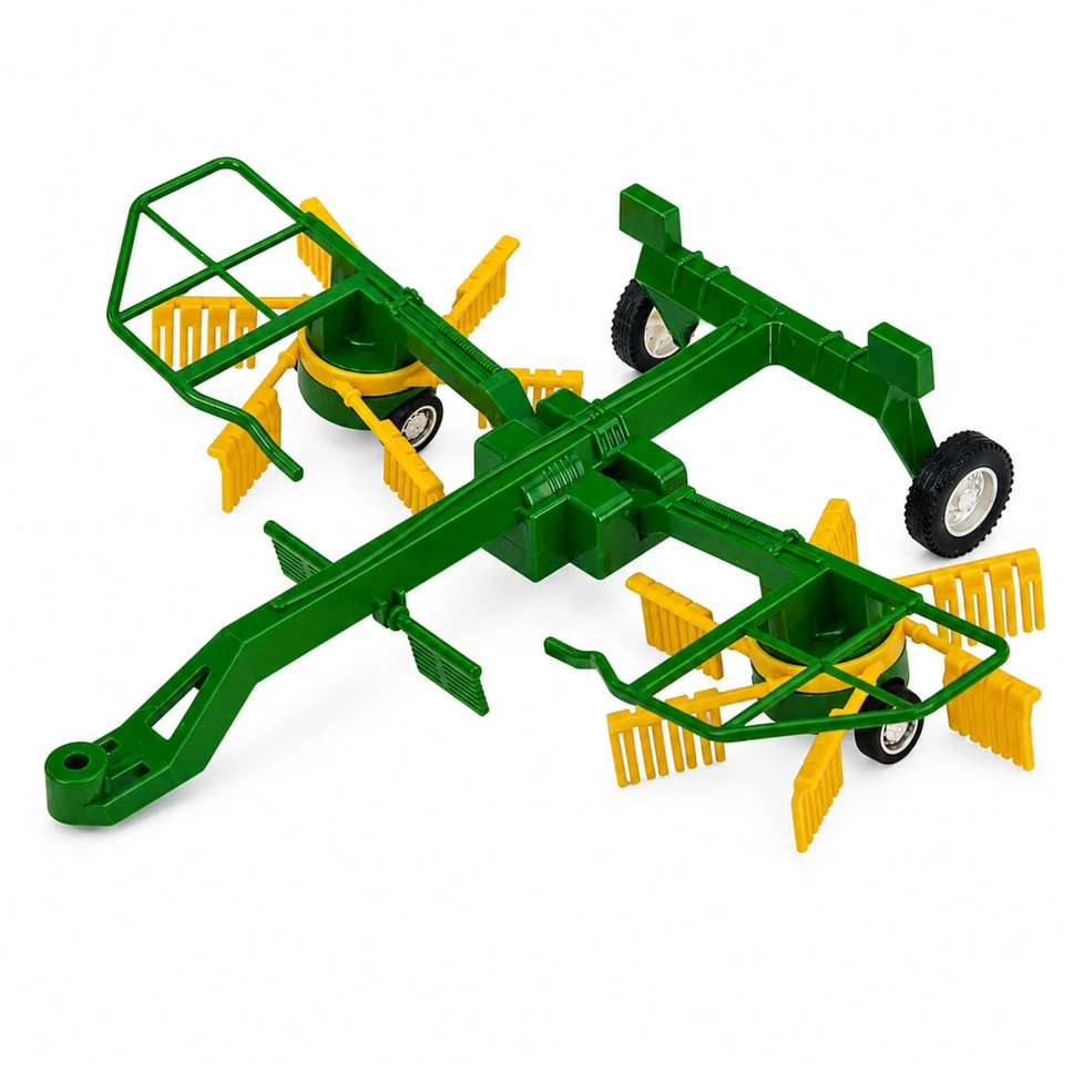 Lean Toys Traktorius su grėbliu 1:24