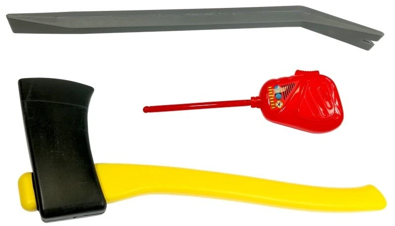 Lean Toys Gaisrininko žaislų rinkinys su šalmu ir gesintuvu