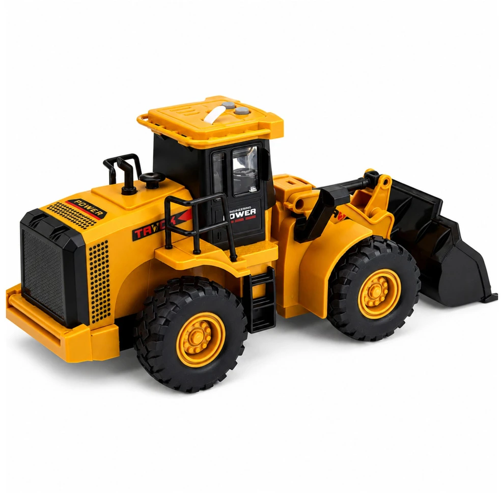 Lean Toys Ratinis krautuvas 1:43 geltonas ir juodas