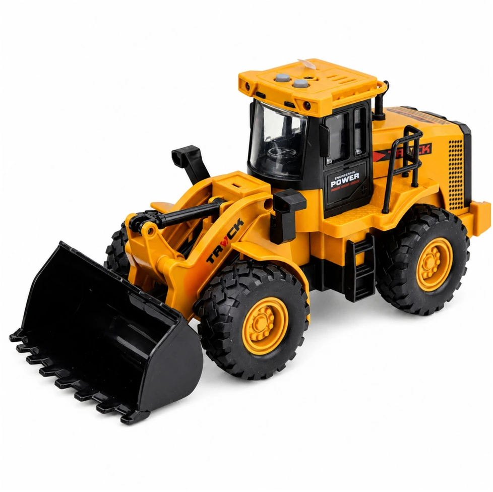 Lean Toys Ratinis krautuvas 1:43 geltonas ir juodas