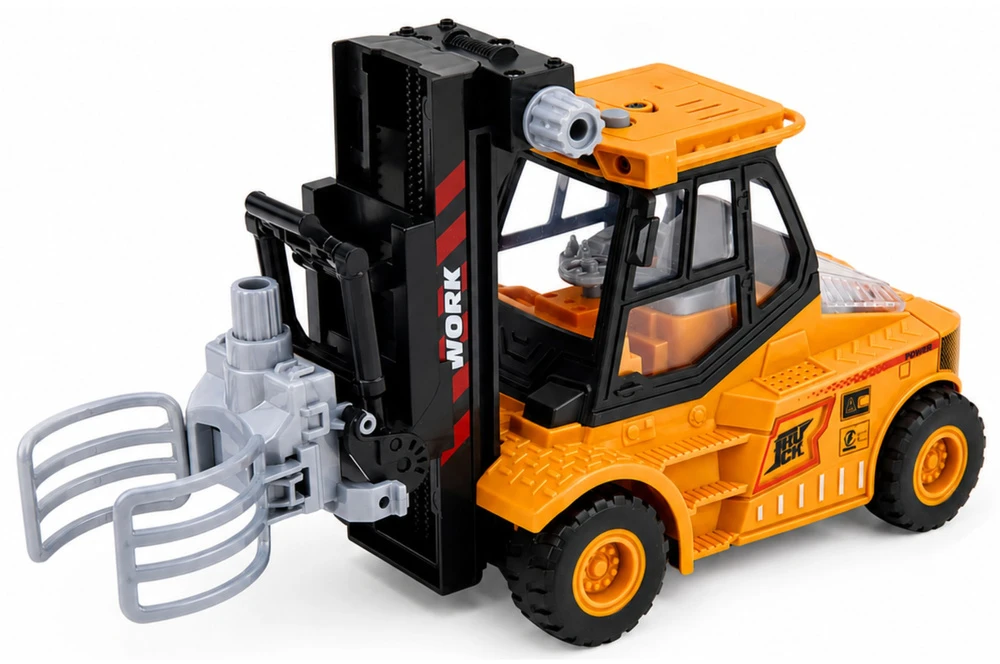 Lean Toys Šakinis krautuvas geltonas ir juodas 6 vnt.