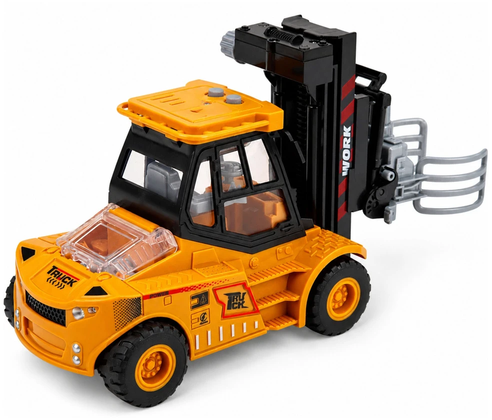 Lean Toys Šakinis krautuvas geltonas ir juodas 6 vnt.
