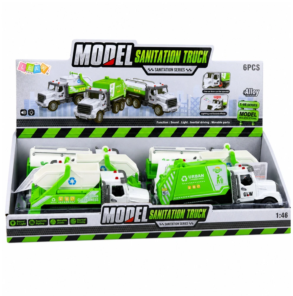 Lean Toys Komunalinių tarnybų automobilis su šviesos ir garso efektais, 1:46
