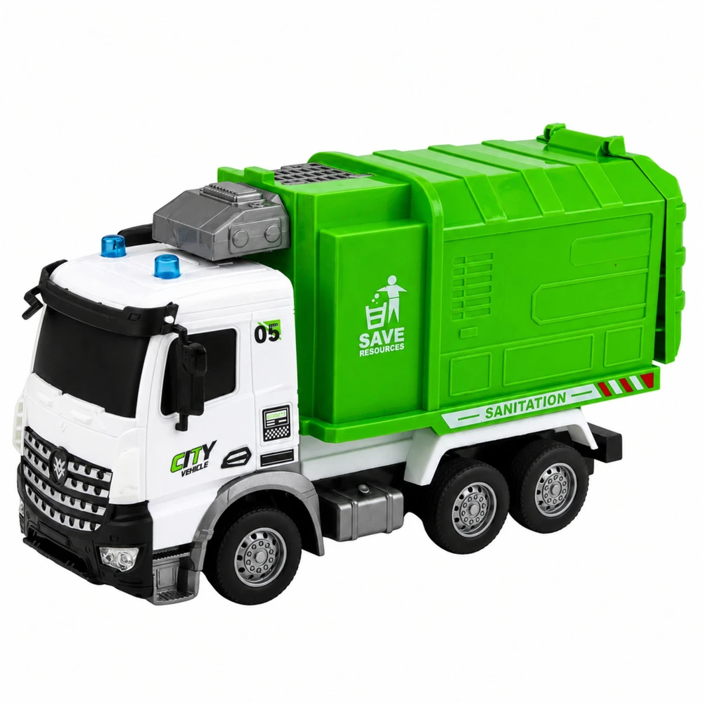 Lean Toys Nuotoliniu būdu valdomas šiukšliavežis 1:14, 2,4 GHz, 30 × 16,5 × 10,5 cm