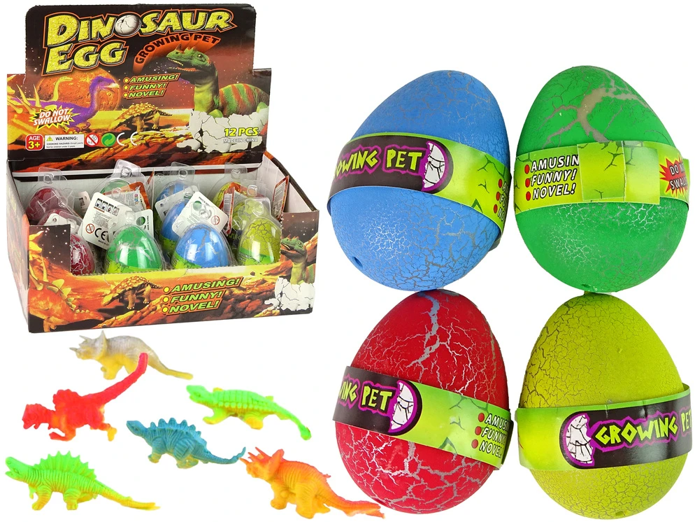 Lean Toys Dinozauras kiaušinyje Growing pet, 6 cm, 1 vnt