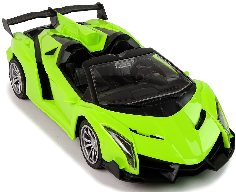 Zdalnie Nuotoliniu būdu valdomas automobilis Sports Car R/C 1:18, žalias