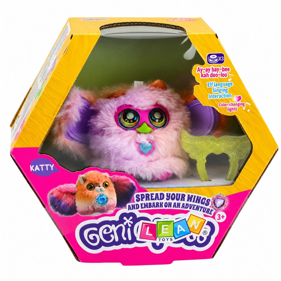 Zwierzak Genie Pets personažas violetinis