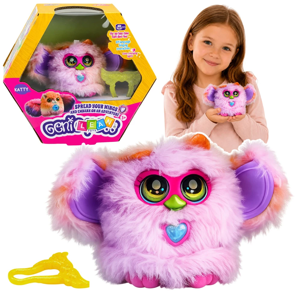 Zwierzak Genie Pets personažas violetinis
