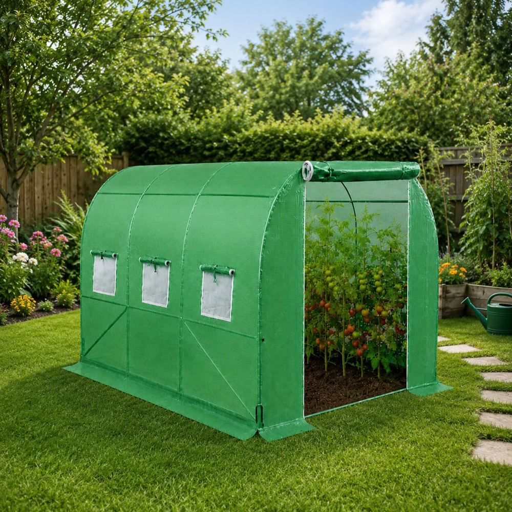Lean Šiltnamis 3.5 × 2 × 2 m