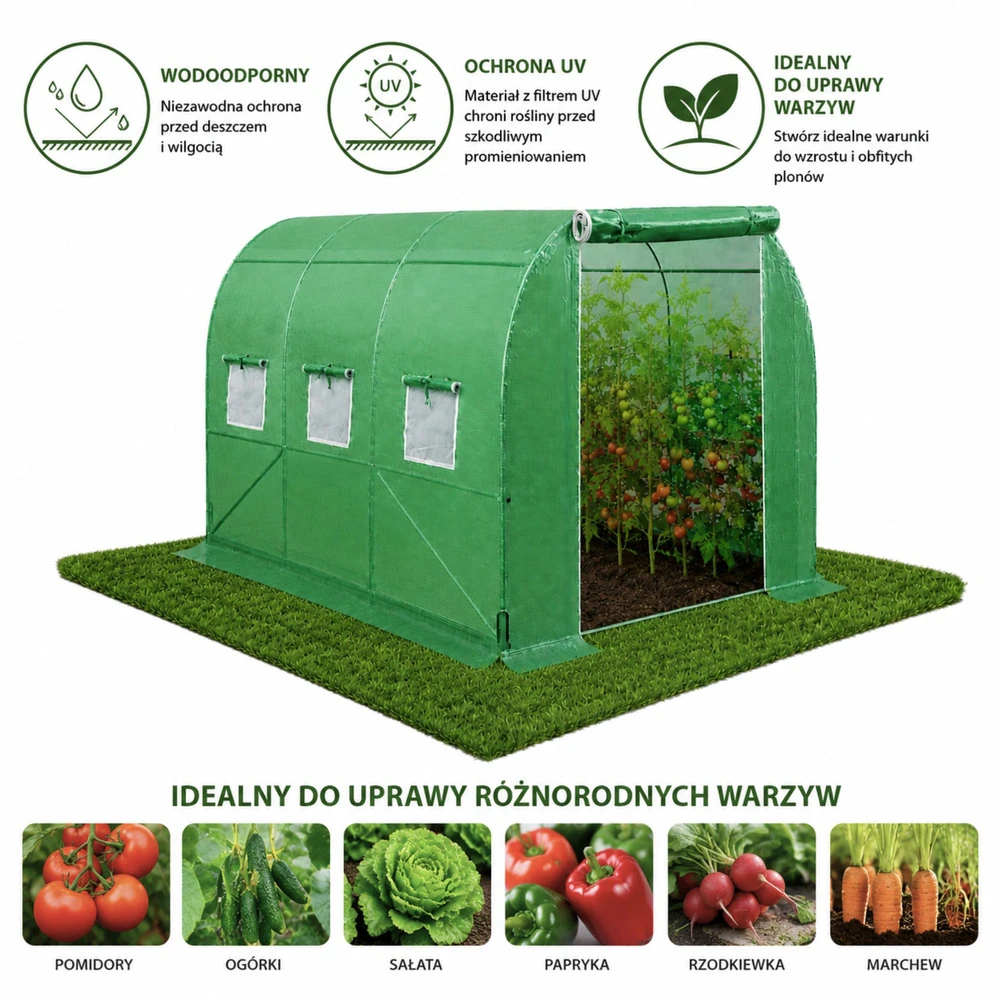 Lean Sodo Folinis Tunelis 2x3 m Augalų Auginimui