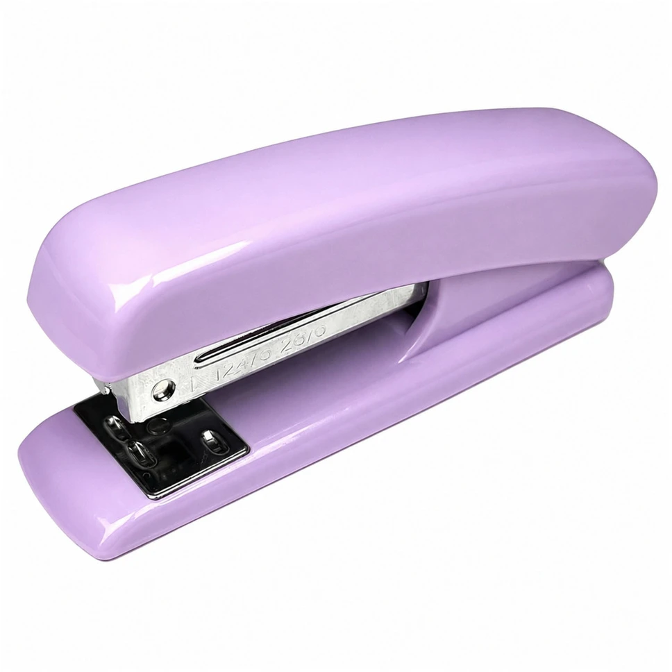 Lean Biuro segiklis 24/6 ir 26/6 sąsagėlėms, violetinis, 12 × 5 × 2,5 cm