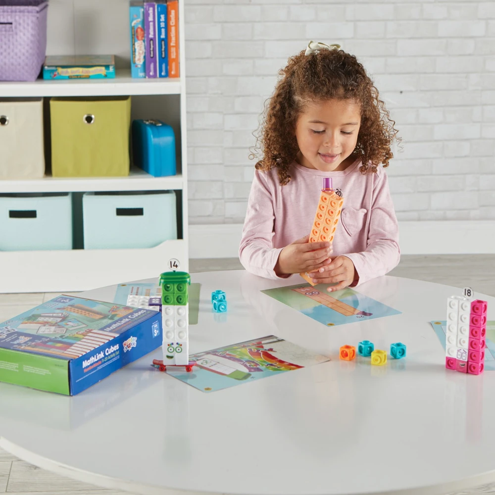 Learning Resources Mokymosi ištekliai – Skaičių blokai – Užduočių rinkinys su skaičiais nuo 11 iki 20 (LSP0950-SCA)