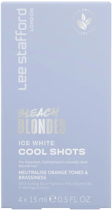Lee Stafford - „Bleach Blondes Ice Baltas“ šaltieji dažai 4 x 15 ml