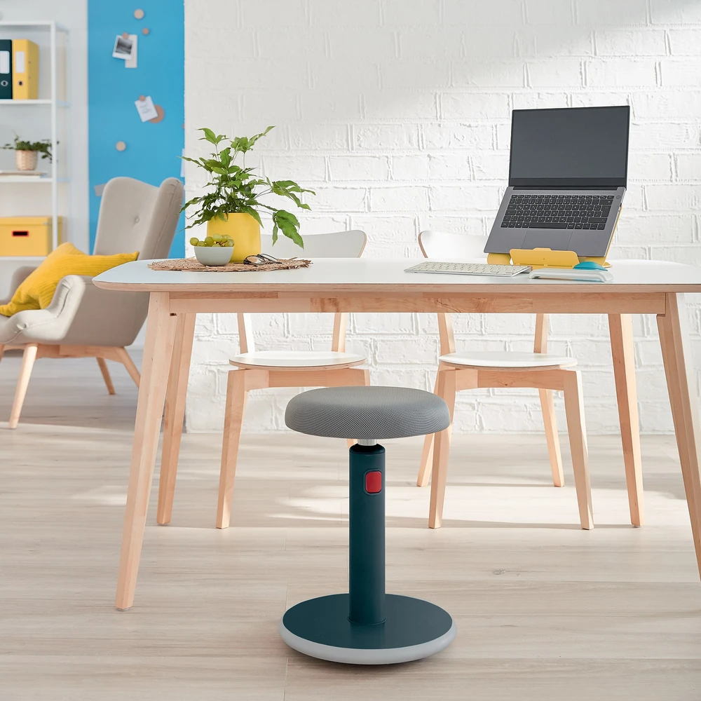 Ergonomiška kėdė Leitz Ergo Cosy, „du viename“, aksominės pilkos spalvos