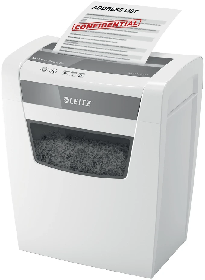 Rexel Dokumentų naikiklis LEITZ IQ Home Office, P4, 23L, 4x28mm, 10 lapų