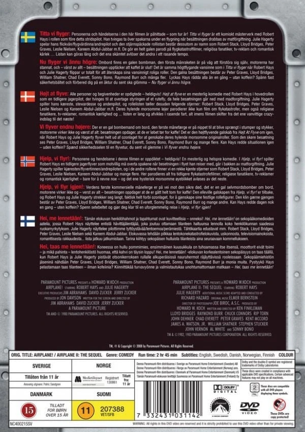 Lėktuvas 1+2 / Skrendame aukštai / Skrendame dar aukščiau - DVD