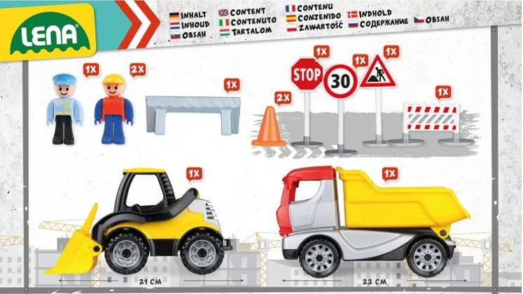 Lena Truckies komplektas plac budowy dėžutėje