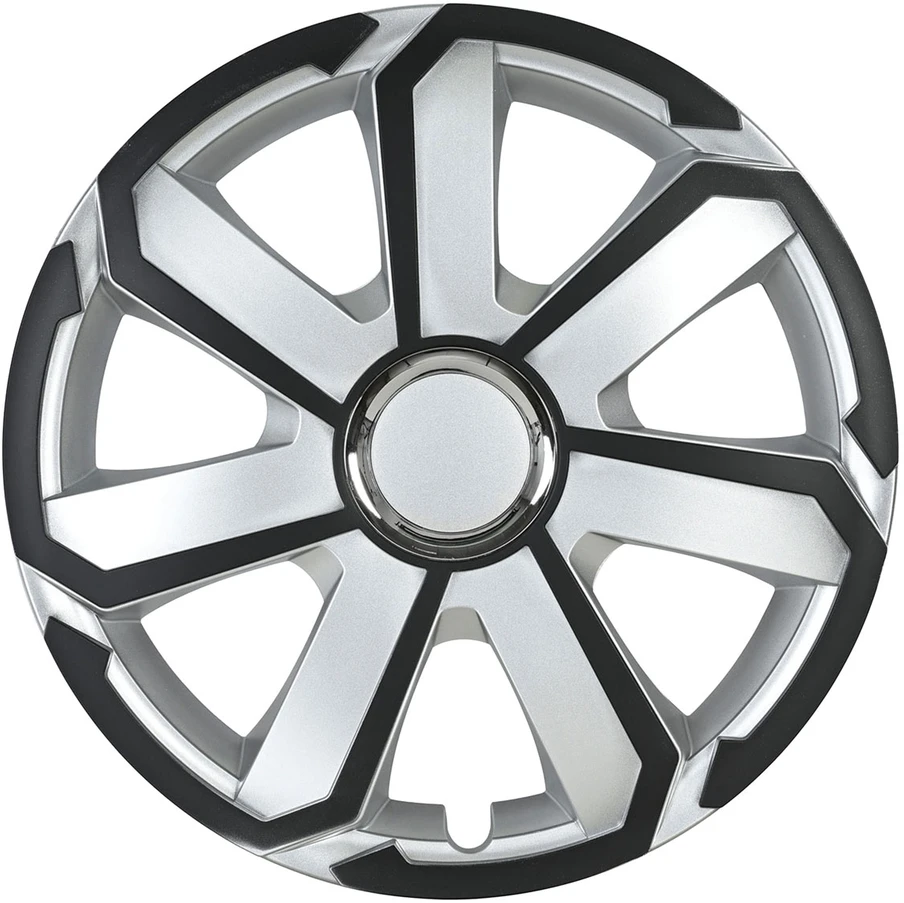 Leoplast Kołpak automobilinis aerospin 16" cali juodai-sidabrinis