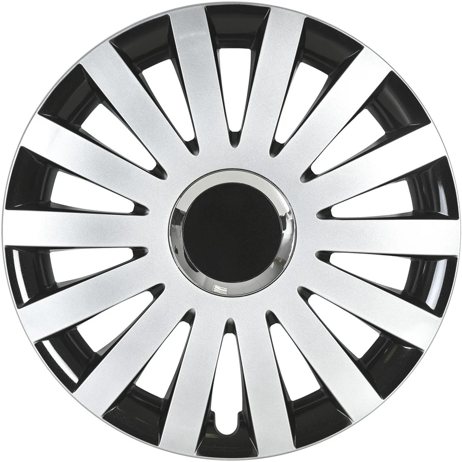 Leoplast Kołpak automobilinis sail 15" cali juodai-sidabrinis