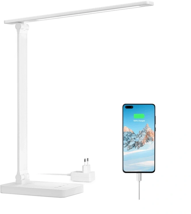 LEPRO 310003 Desk Lamp, 750 lm (Baltas)