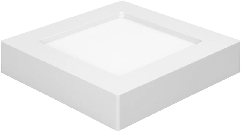 Orno LETI LED 12W, įleidžiamas šviestuvas, paviršinio montavimo, kvadratinis, 800lm, 3000K, baltas, su integruotu LED maitinimo šaltiniu