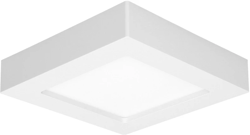 Orno LETI LED 12W, įleidžiamas šviestuvas, paviršinio montavimo, kvadratinis, 800lm, 3000K, baltas, su integruotu LED maitinimo šaltiniu