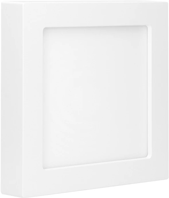 Lubinis šviestuvas Orno LETI LED 18W, įleidžiamas šviestuvas, paviršinio montavimo, kvadratinis, 1500lm, 3000K, baltas, su integruotu LED maitinimo šaltiniu