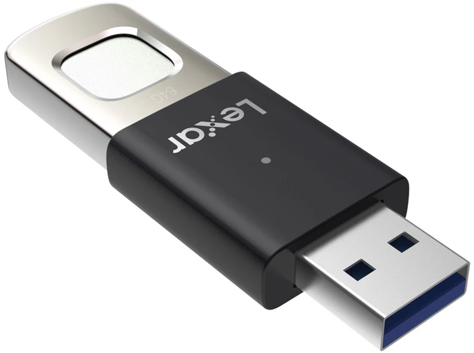 USB Atmintinė - Lexar Pirštų Atspaudo F35pro 64GB 300 MB/s Skaitymas 150 MB/s Rašymas Juoda