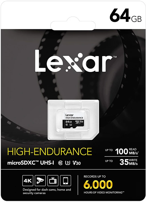 Atminties kortelė MEMORY Micro SDXC 64GB UHS-I/LMSHGED064G-BCNNG LEXAR
