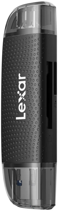 „Lexar“ kortelių skaitytuvas su dviem lizdais USB-A/C (LRW310X) Palaiko „Micro SD“ ir SD korteles (USB 3.1)