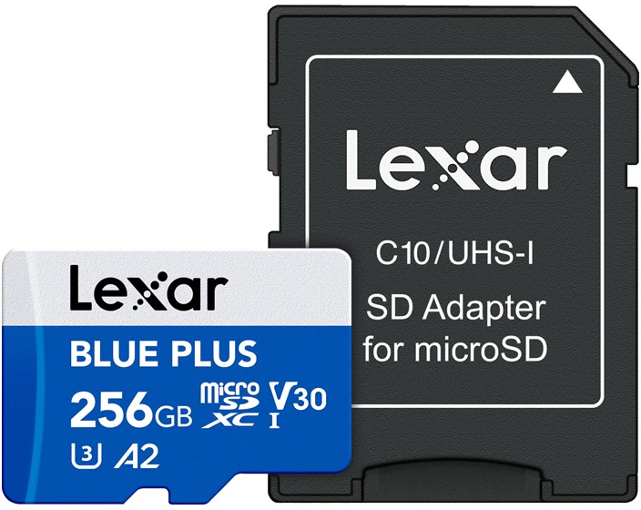 „Lexar Micro SDXC“ atminties kortelė, 256 GB (SD3.0)