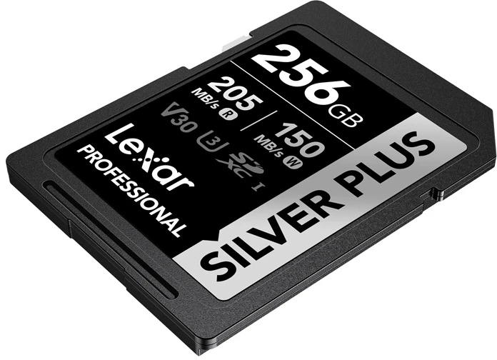 Atminties kortelė Lexar SDXC 256GB Professional Sidabrinis Plus UHS-I U3 A2 4K V30