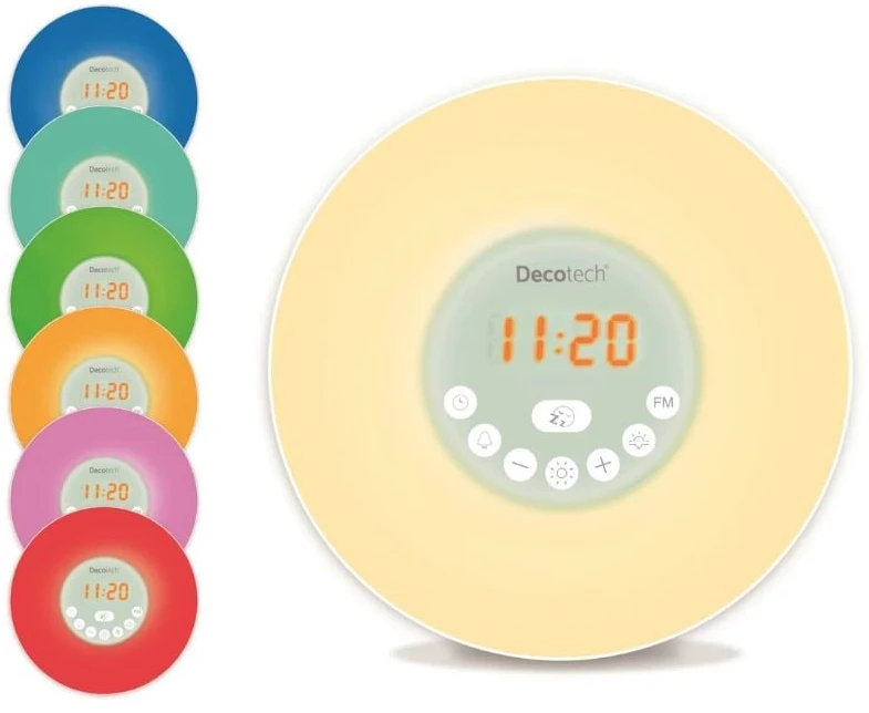 Lexibook - Decotech® spalvotas žadintuvas su saulėtekio efektu (RL998)