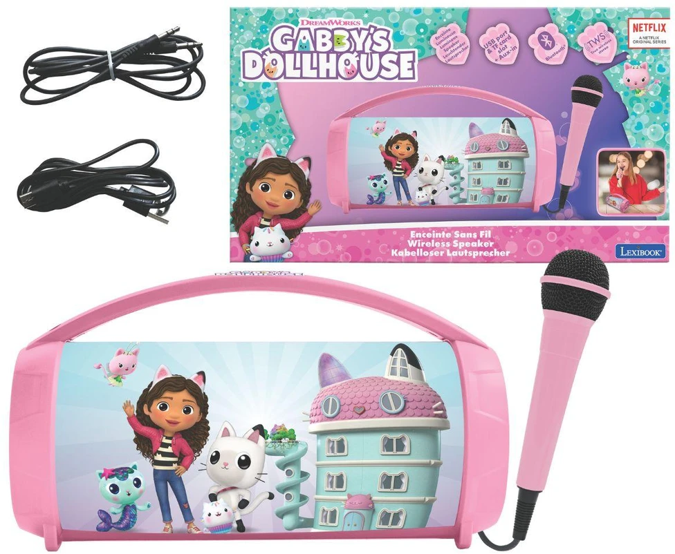 Lexibook - Gabby's Dollhouse Bluetooth šviesų garsiakalbis (BTP585GDHZ)