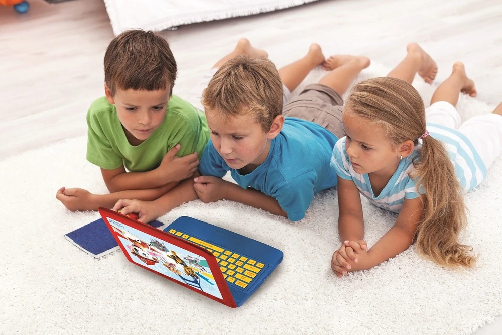 Laptop Nešiojamas kompiuteris „Paw Patrol“ dvikalbis edukacinis nešiojamas kompiuteris su 124 veiklomis