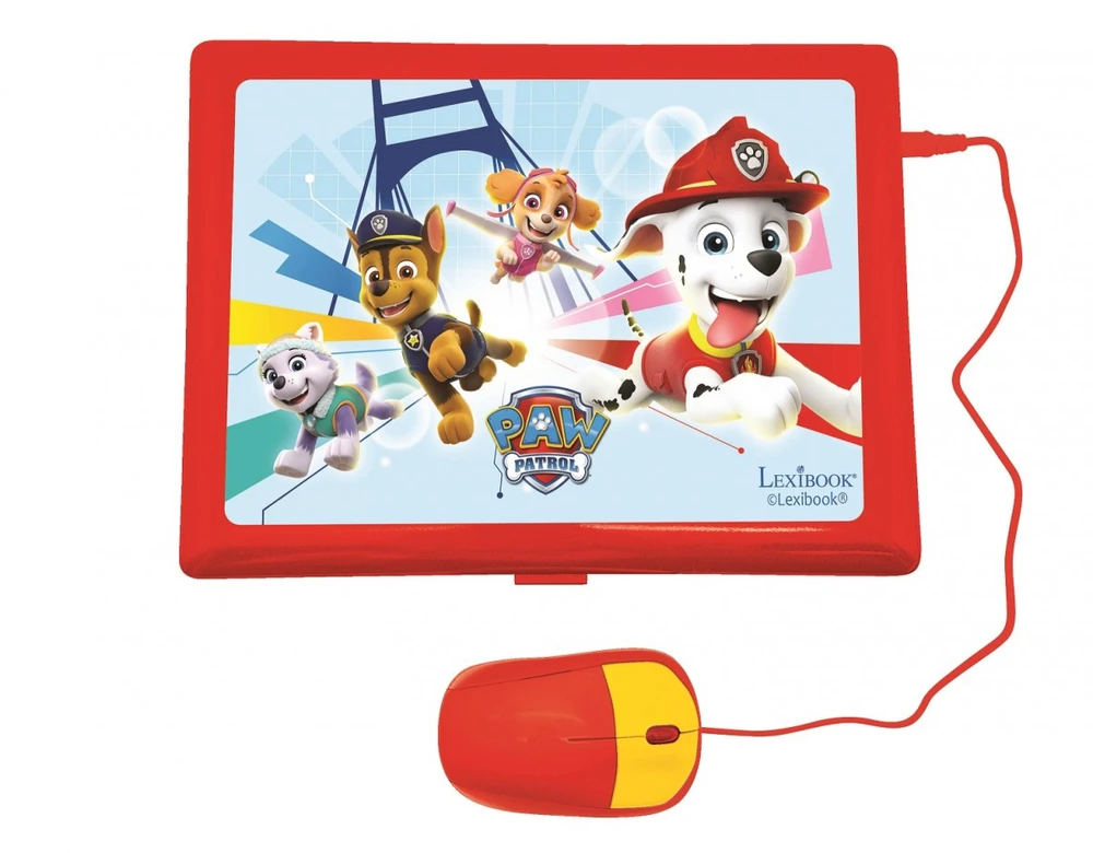 Laptop Nešiojamas kompiuteris „Paw Patrol“ dvikalbis edukacinis nešiojamas kompiuteris su 124 veiklomis