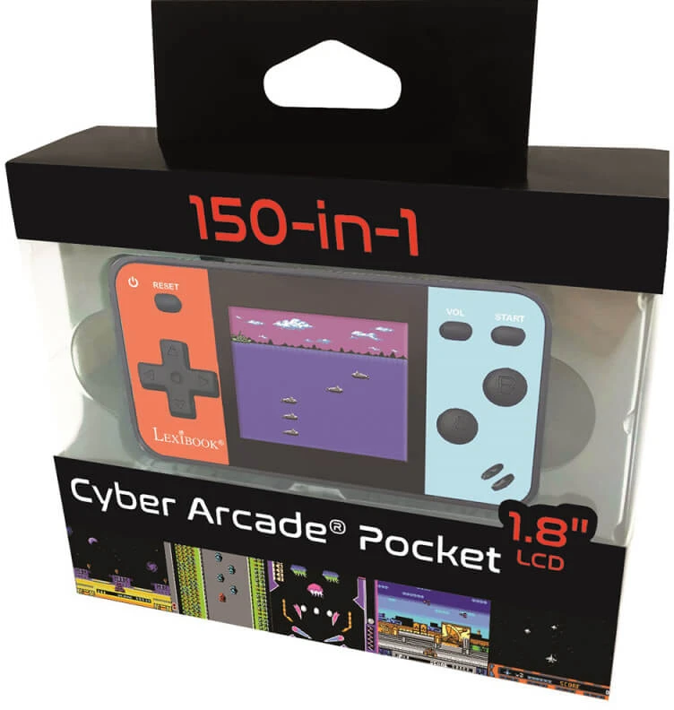 „Lexibook“ – nešiojama žaidimų konsolė „Cyber ​​Arcade® Pocket“ (JL1895)