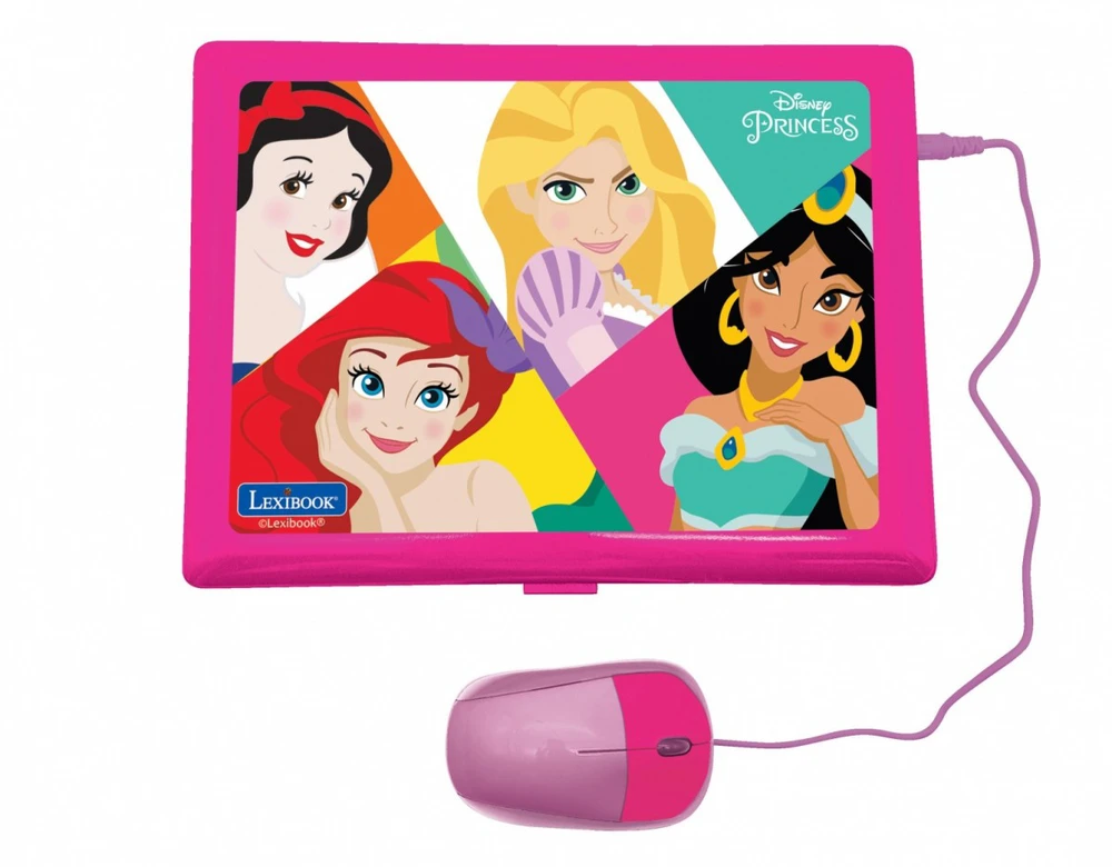 Laptop Nešiojamas kompiuteris edukacinis Disney Princess Trilingual UA/PENG/PL 186 užsiėmimai