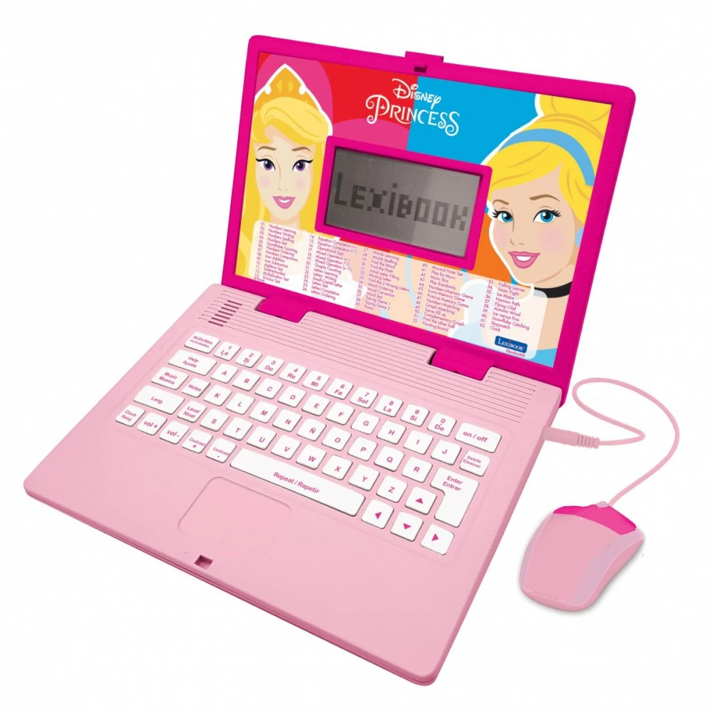 Laptop Nešiojamas kompiuteris edukacinis Disney Princess Trilingual UA/PENG/PL 186 užsiėmimai