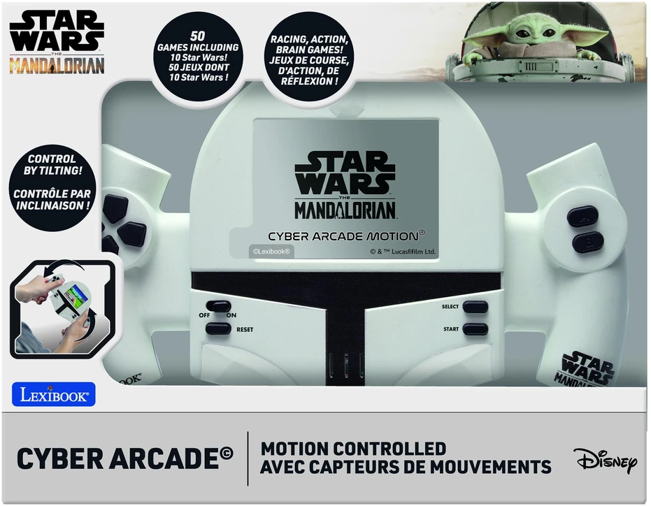 Lexibook - „Star Wars Cyber ​​Arcade Motion®“ konsolė, 50 žaidimų (JL3180SW)
