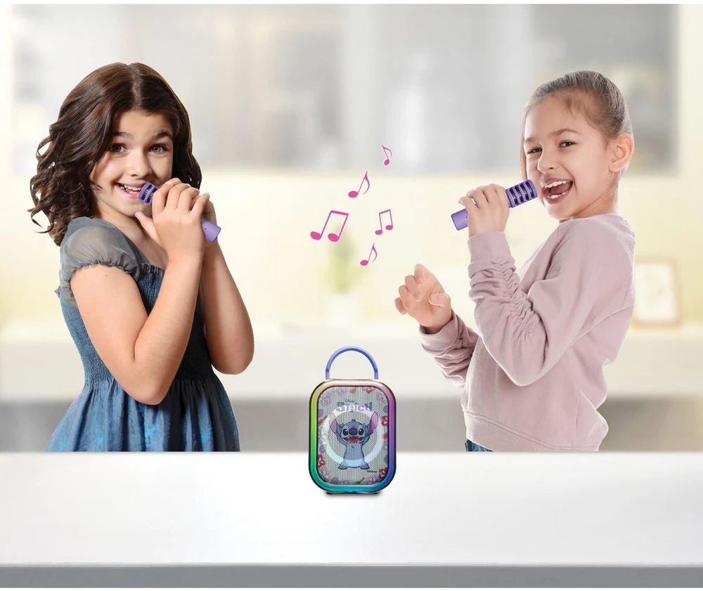 Lexibook - „Stitch Bluetooth®“ karaoke su 2 belaidžiais mikrofonais (BTC030D)