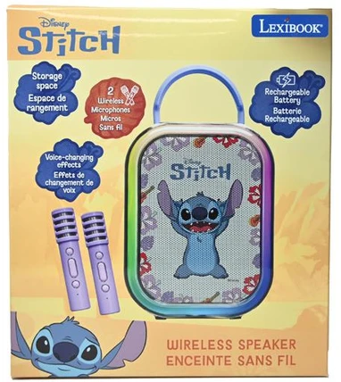 Lexibook - „Stitch Bluetooth®“ karaoke su 2 belaidžiais mikrofonais (BTC030D)