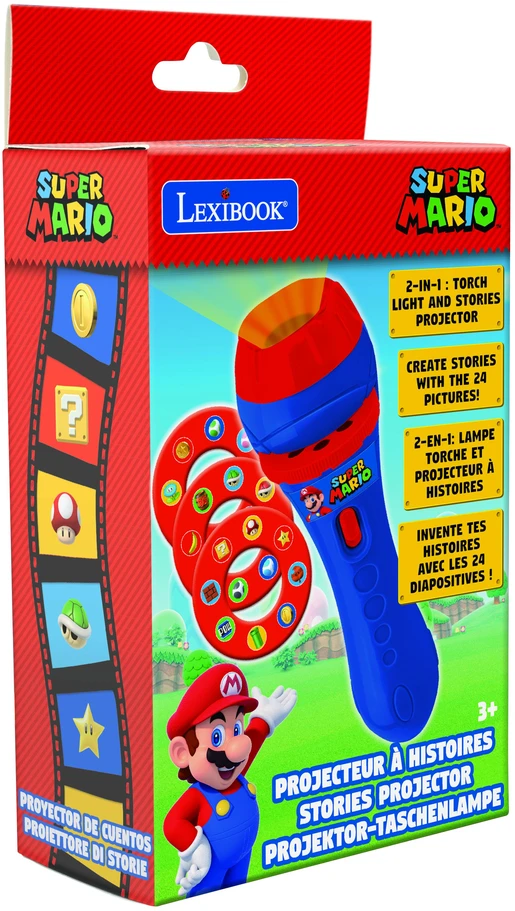 „Lexibook“ – „Super Mario“ temos istorijų projektorius ir žibintuvėlis – (LTC050NI)