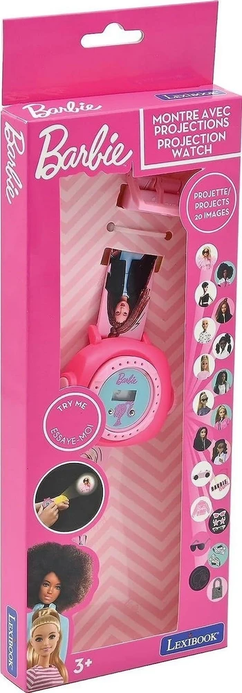 Lexibook,Barbie Lexibook – Barbė – skaitmeninis projektorinis laikrodis (DMW050BB)