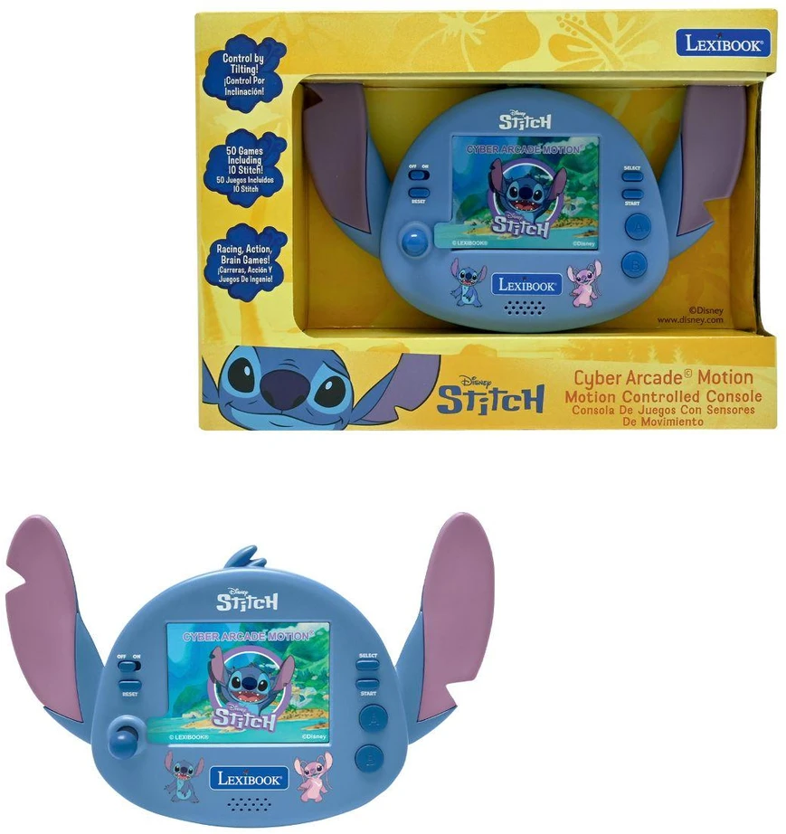 Lexibook,Disney „Lexibook“ – „Disney Stitch Cyber ​​Arcade Motion®“ konsolė (JL3180D)