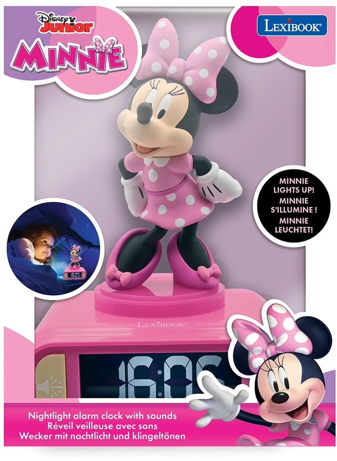 Minnie Lexibook žadintuvas su šviesa