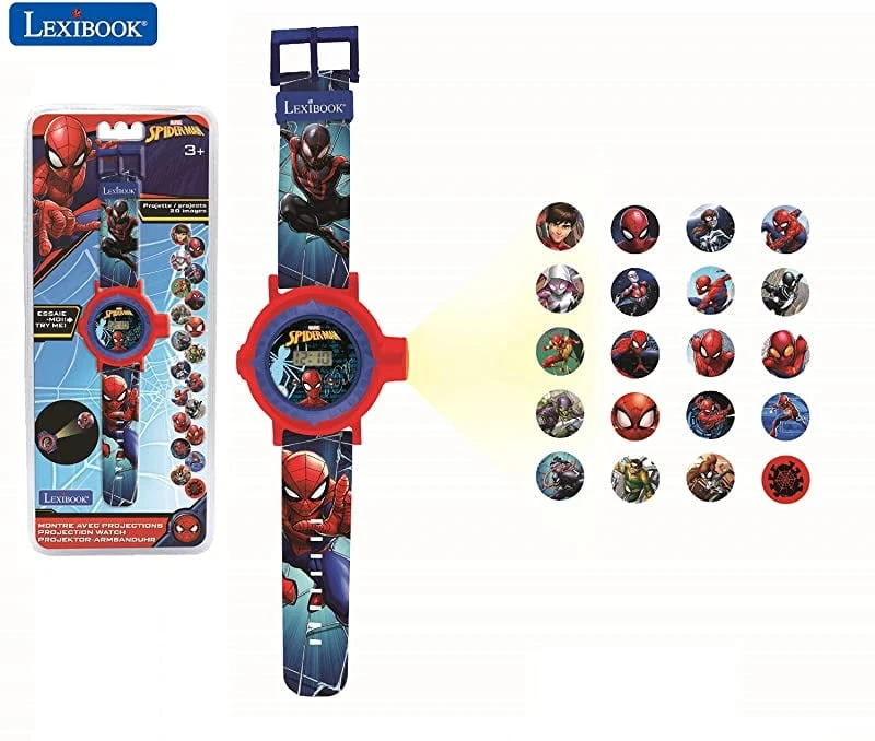Laikrodis Lexibook,Disney „Lexibook“ – „Žmogus-voras“ – skaitmeninis projektorius su laikrodžiu (DMW050SP)