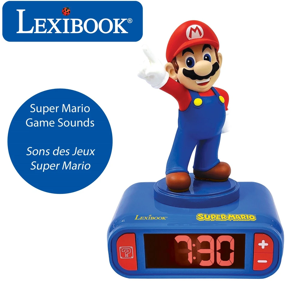 Lexibooksuper Mario Lexibook - Super Mario - Žadintuvas 3D (RL800NI)